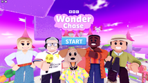 Wonder Chase [+]Loading...["Wonder Chase (video game)"] title screen.