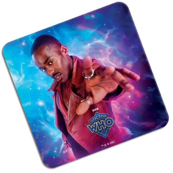 File:MCM Comic Con Fifteenth Doctor Coaster.webp