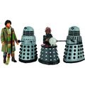 Fourth Doctor, Davros and Daleks set of four figures including two Daleks from TV: Destiny of the Daleks