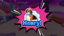 Sticker of Henry: "Henry!".