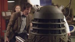 The Eleventh Doctor confronts an "Ironside"