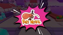 Sticker of a weevil wearing a top hat: "Pure Weevil".