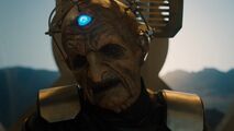 Davros brings up the prophecy of the Hybrid.