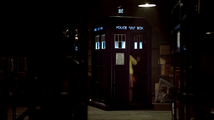 Agnes enters the TARDIS.