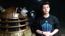 Christel Dee and Dalek Prop.jpg