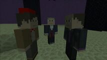 Ninth, Eleventh and Twelfth Doctors Minecraft.jpg