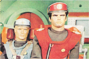 Captain Scarlet and Captain Blue.