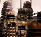 Daleks working for the Dalek Prime Minister send the Doctor to the Dalek Asylum.