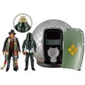 The Sontaran Experiment set with Fourth Doctor and Styre with a Sontaran ship