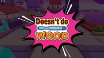 Sticker of the Ninth Doctor's sonic screwdriver: "Doesn't do Wood".