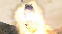 The Dalek explodes.