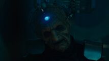 Davros reiterates that he is dying while continuing not to die yet, to the Doctor's rising irritation.