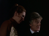 The Doctor and Liz compare notes on the facsimiles.