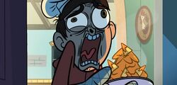 Marco screams in response.