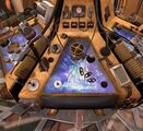 Mechanical panel of the TARDIS console. (GAME: TARDIS [+]Loading...["TARDIS (video game)"])