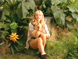 Michaela Strachan hosts The Really Wild Show. Michaela: "This rather cute little fella is an eight-year-old Bengal tiger cub..."