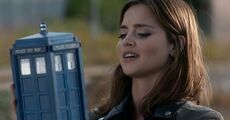 Clara picks up the TARDIS. (TV: Flatline [+]Loading...["Flatline (TV story)"])