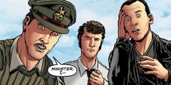 Brigadier, Sullivan, and Ninth Doctor.jpg