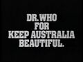 Dr. Who For Keep Australia Beautiful