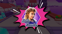 Sticker of River Song: "Hello Sweetie".