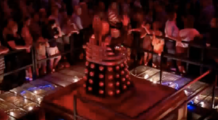 Davros is overtaken by the power of the Bad Wolf entity.