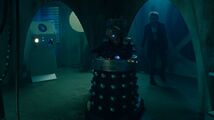 The Doctor taunts Davros once again with the Daleks' apparent disrespect for him —