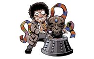 The Fourth Doctor and Davros as seen in Destiny of the Daleks. (DWM 309)